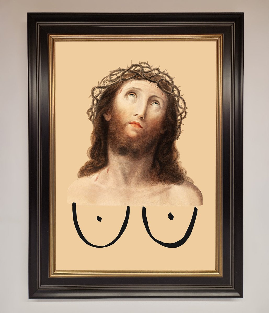 Jesus Breasts Framed Poster-8