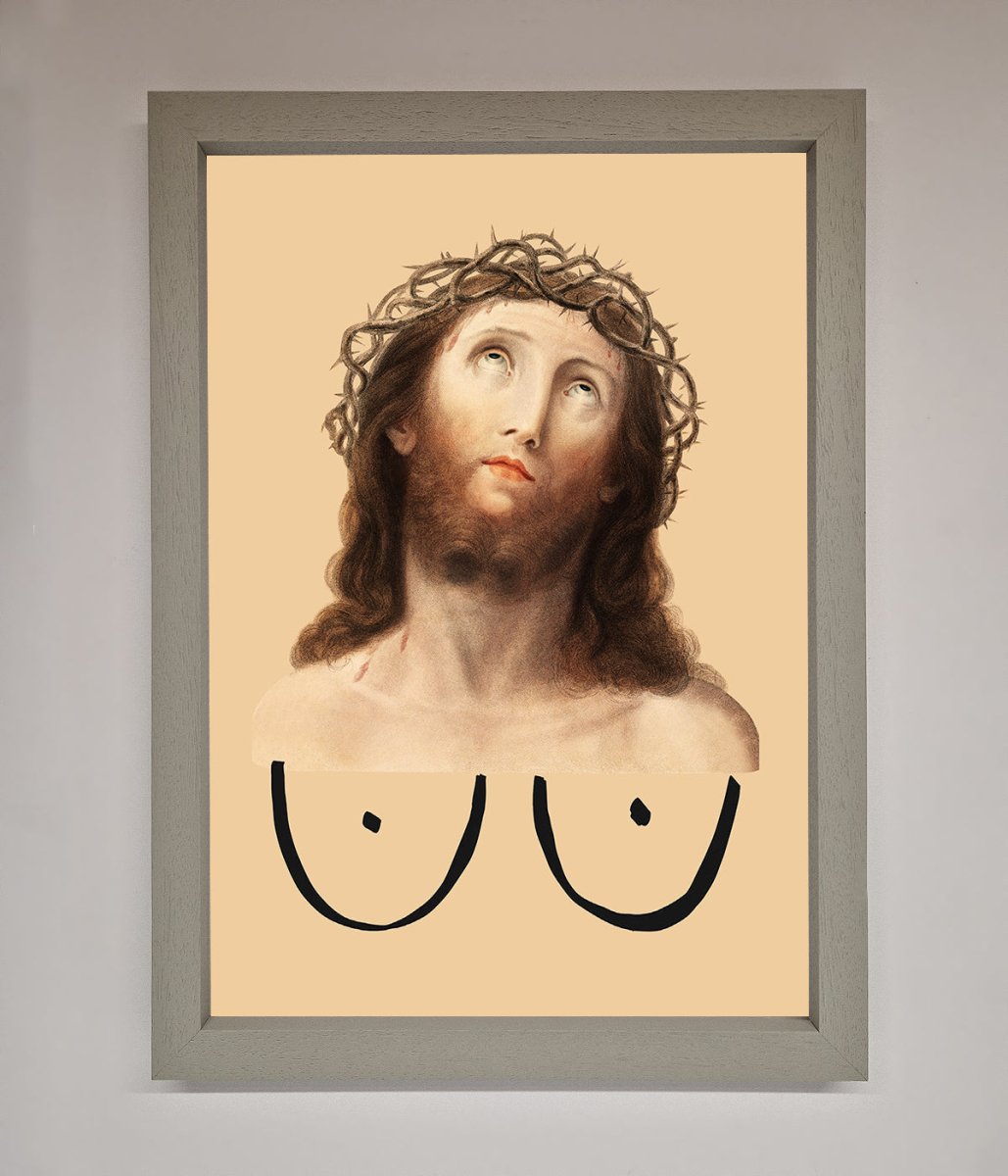 Jesus Breasts Framed Poster-3