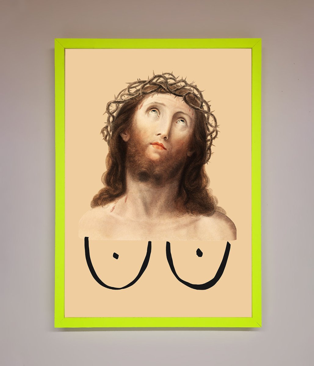 Jesus Breasts Framed Poster-12