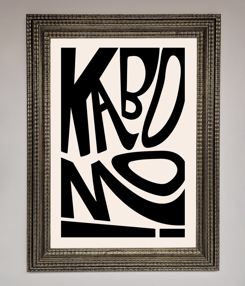 Kaboom Framed Print-11