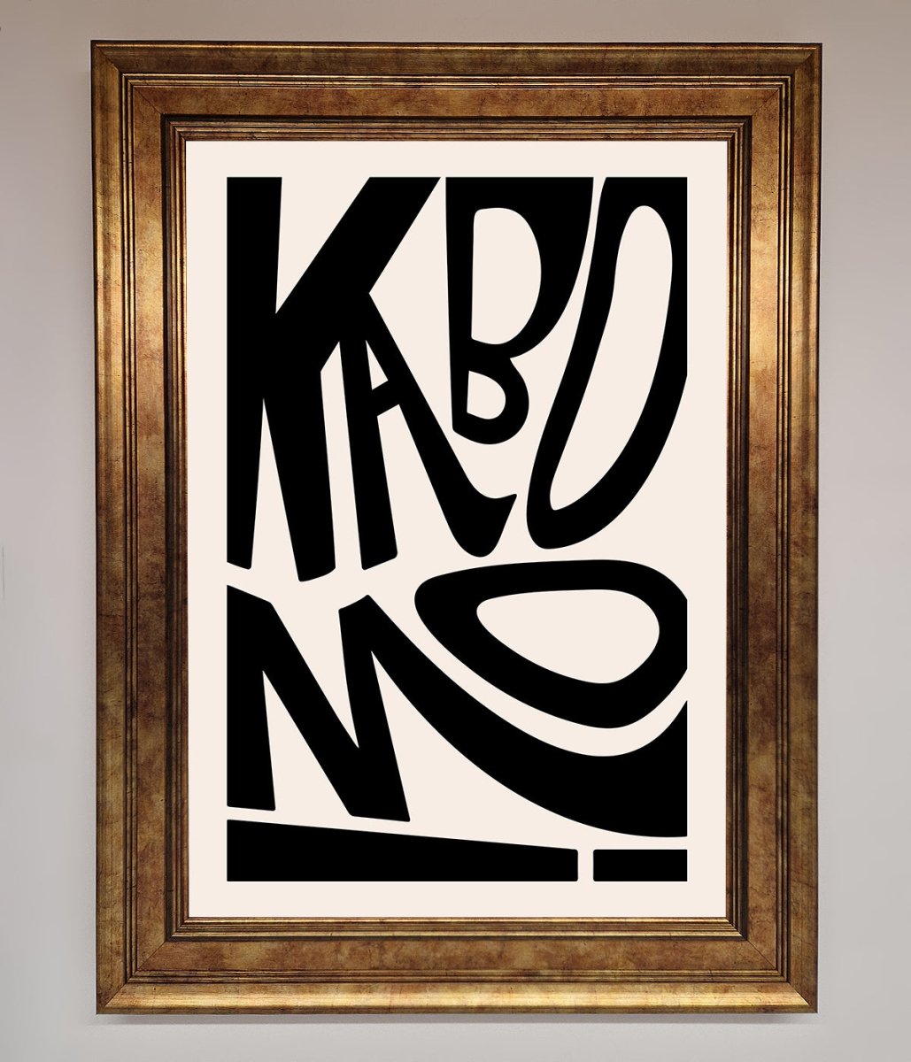 Kaboom Framed Print-13