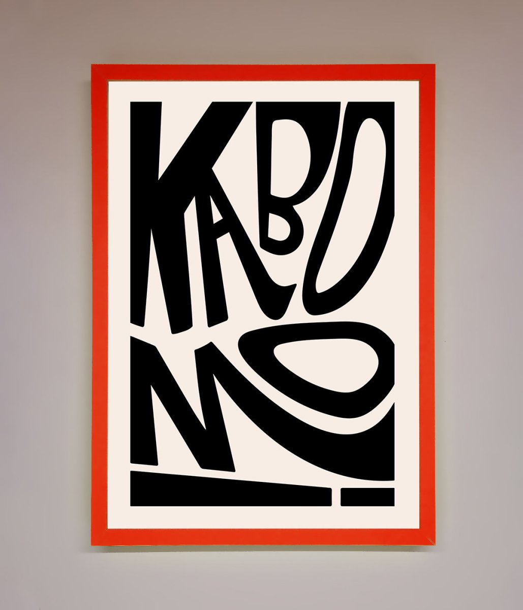 Kaboom Framed Print-7