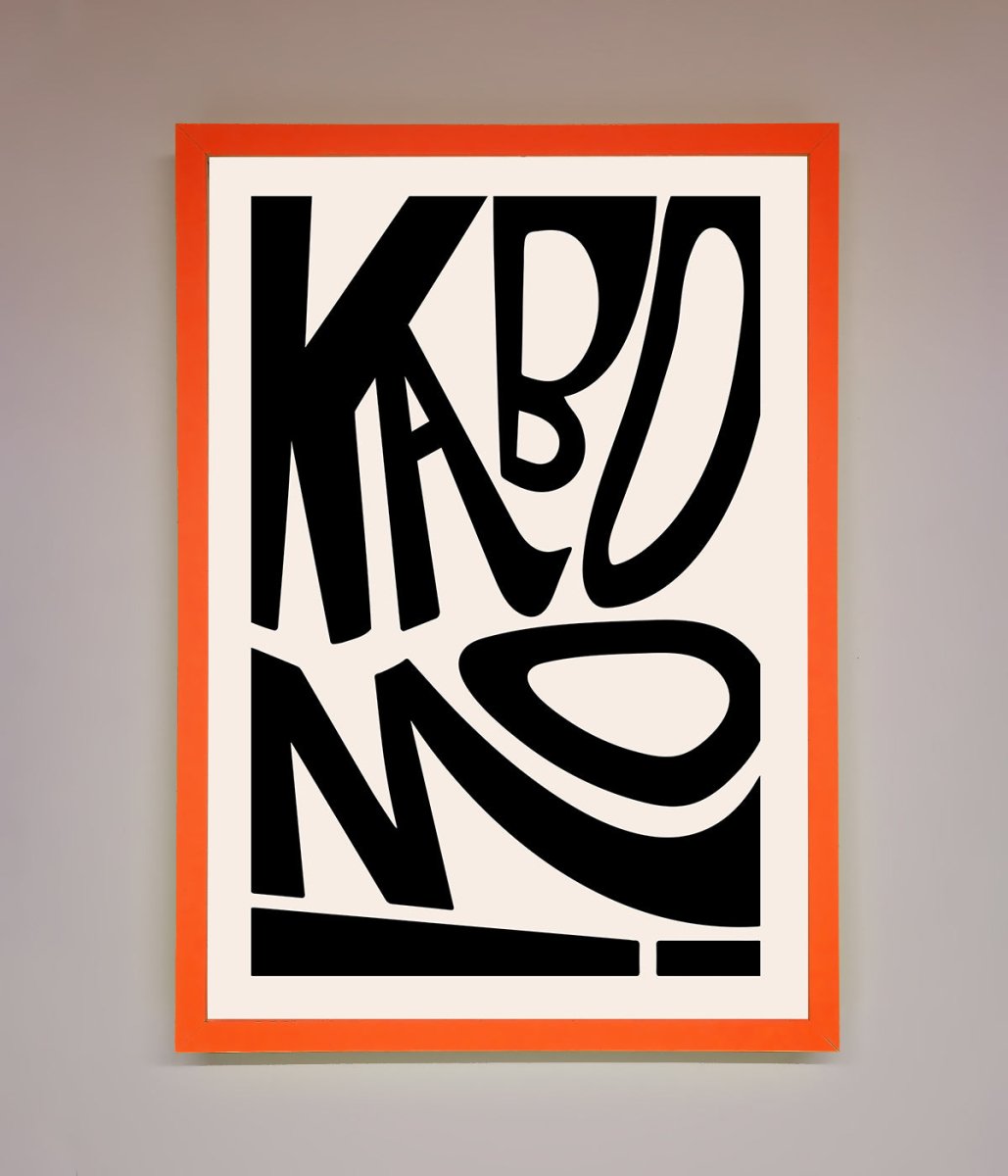 Kaboom Framed Print-6
