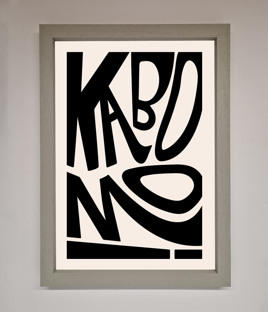Kaboom Framed Print-2