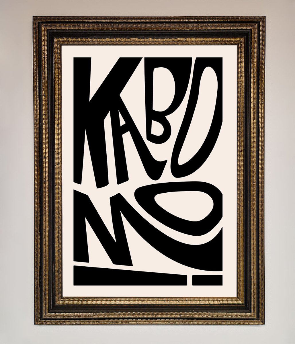 Kaboom Framed Print-12