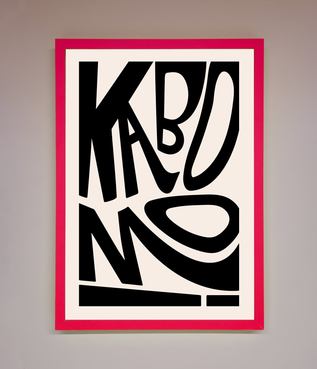 Kaboom Framed Print-5