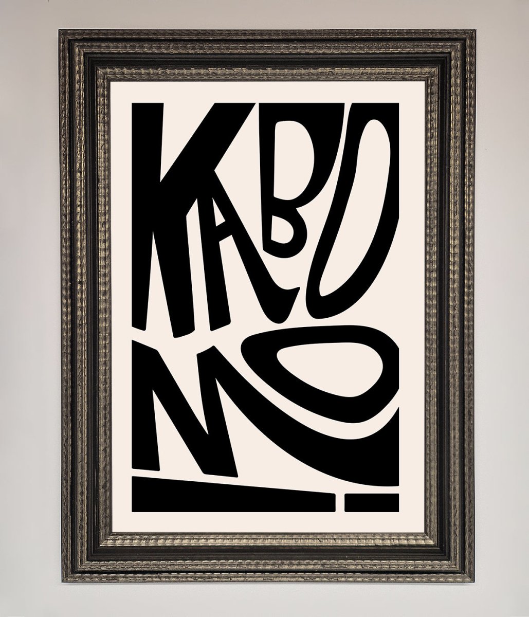 Kaboom Framed Print-14