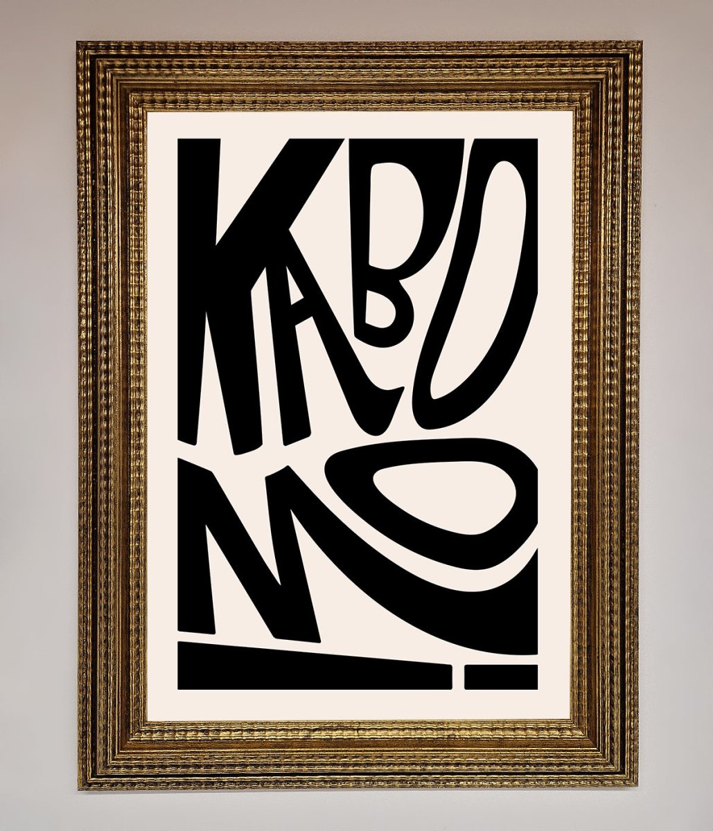 Kaboom Framed Print-10