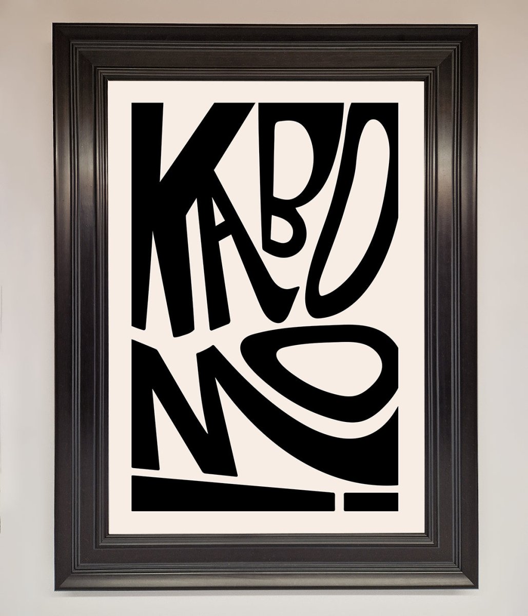 Kaboom Framed Print-16