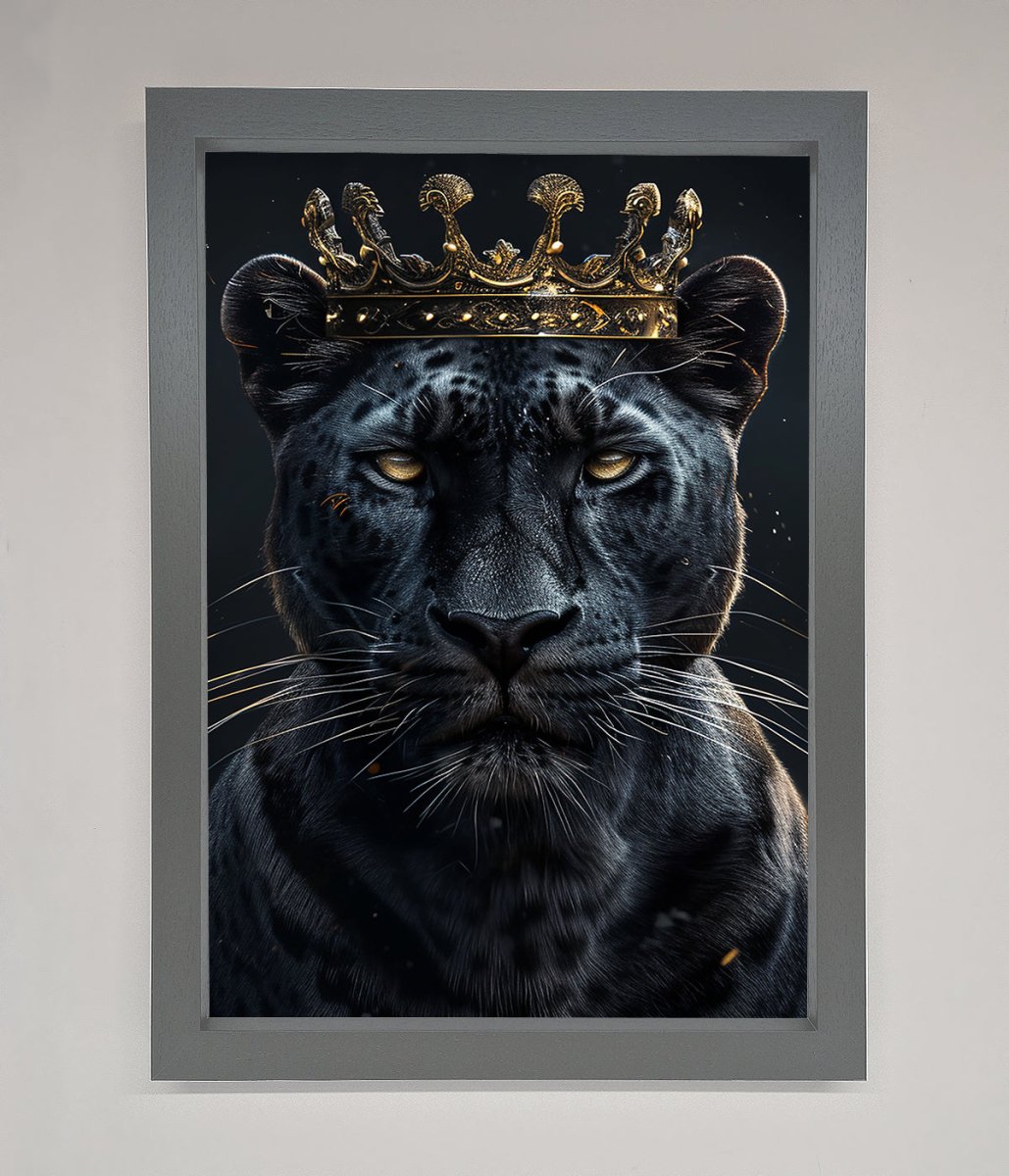 King Panther Framed Wall Art-4