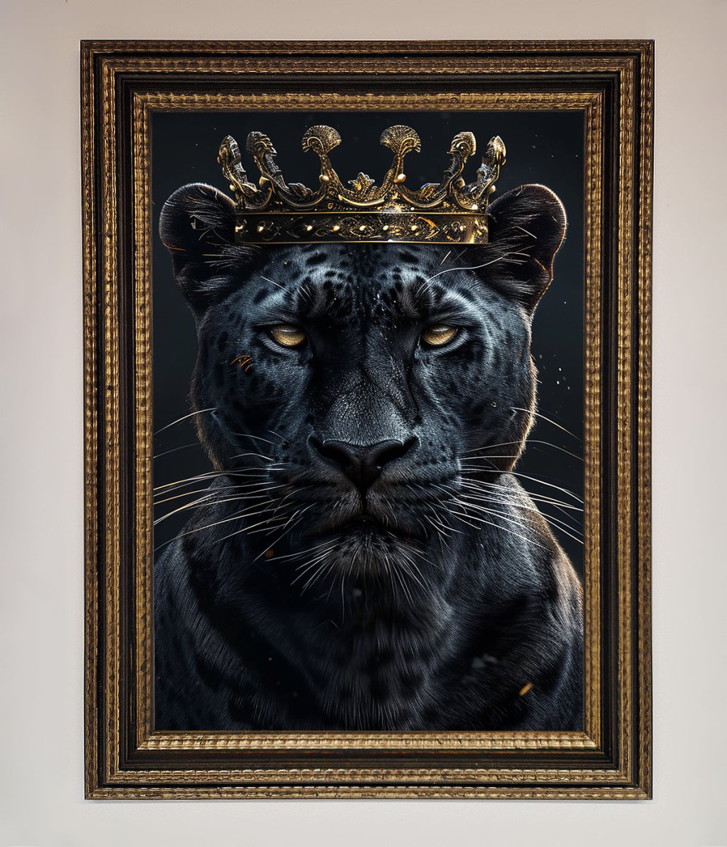 King Panther Framed Wall Art-18