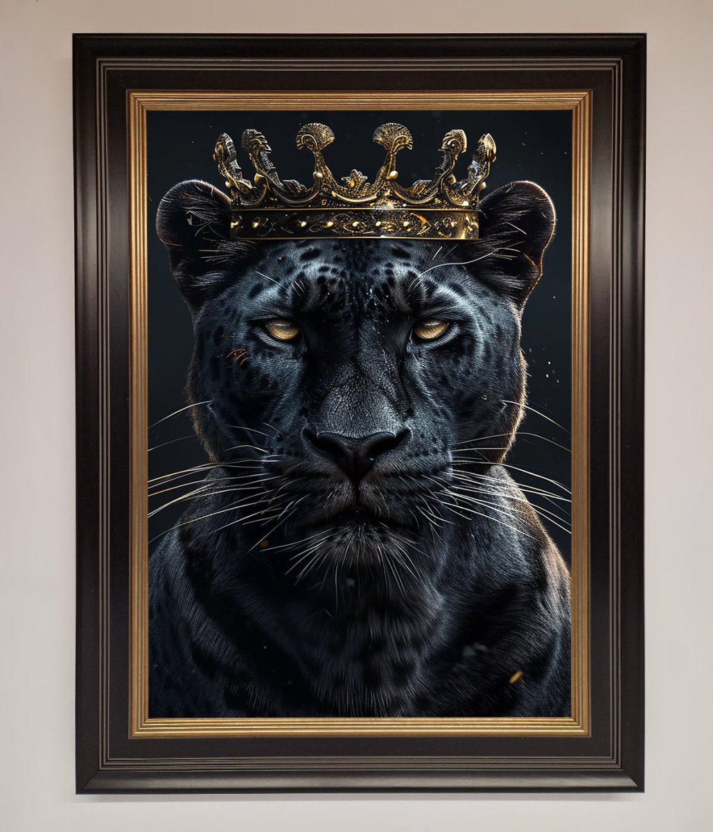 King Panther Framed Wall Art-8
