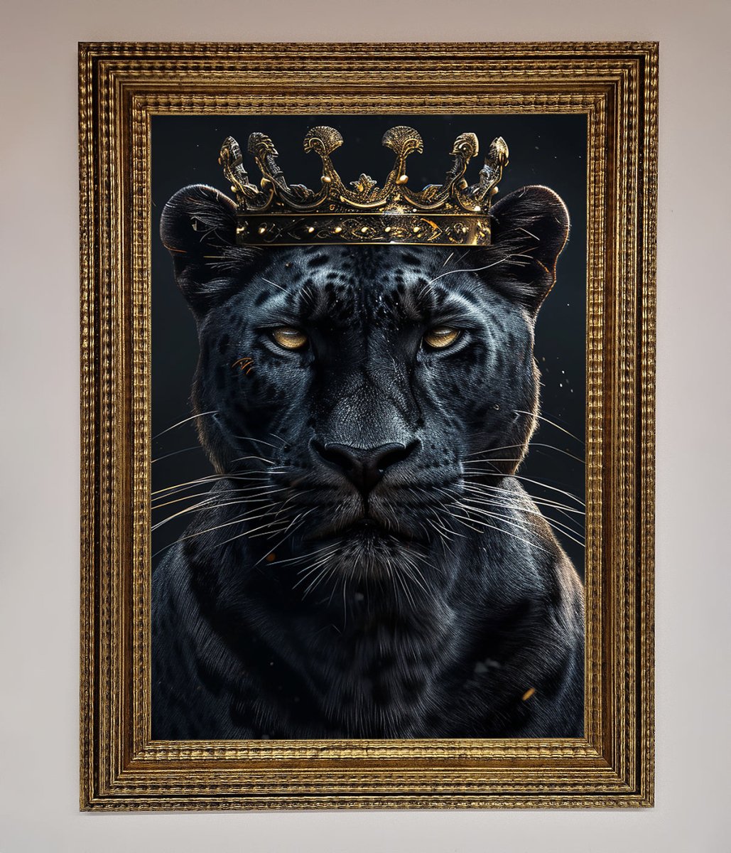 King Panther Framed Wall Art-15