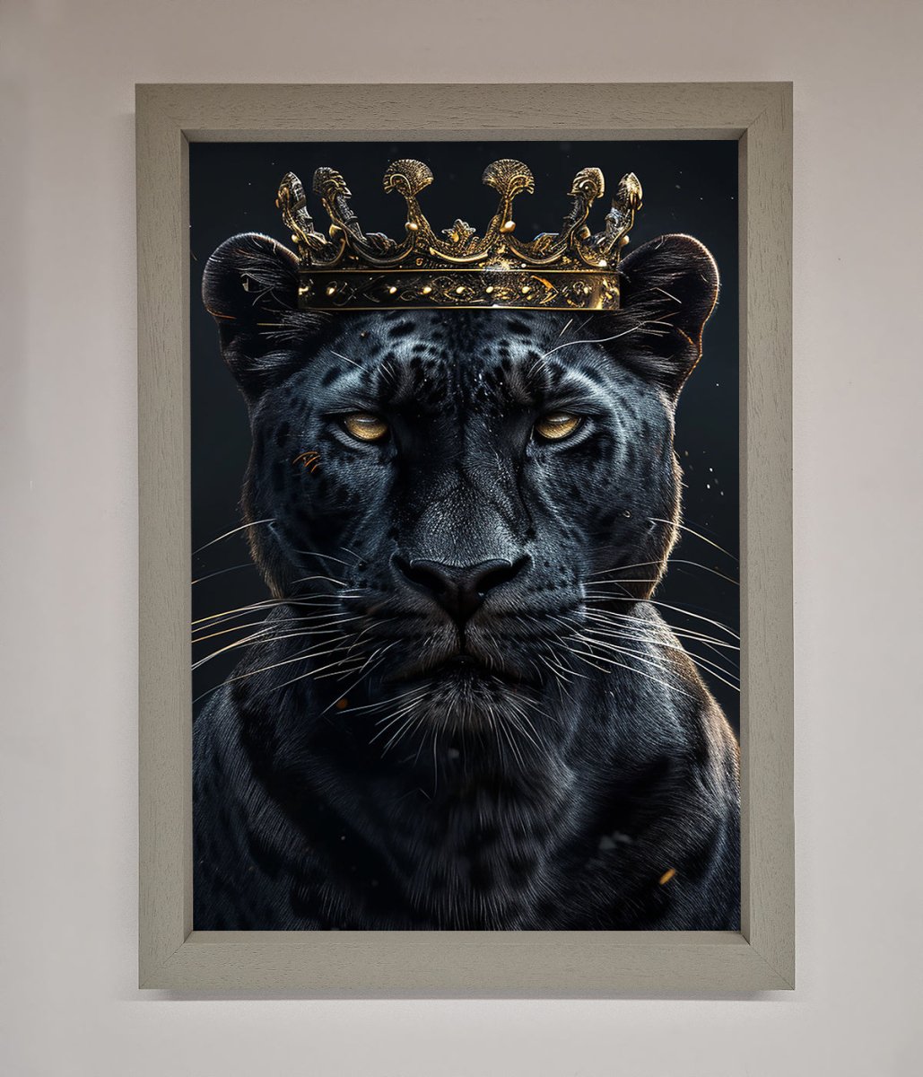 King Panther Framed Wall Art-3