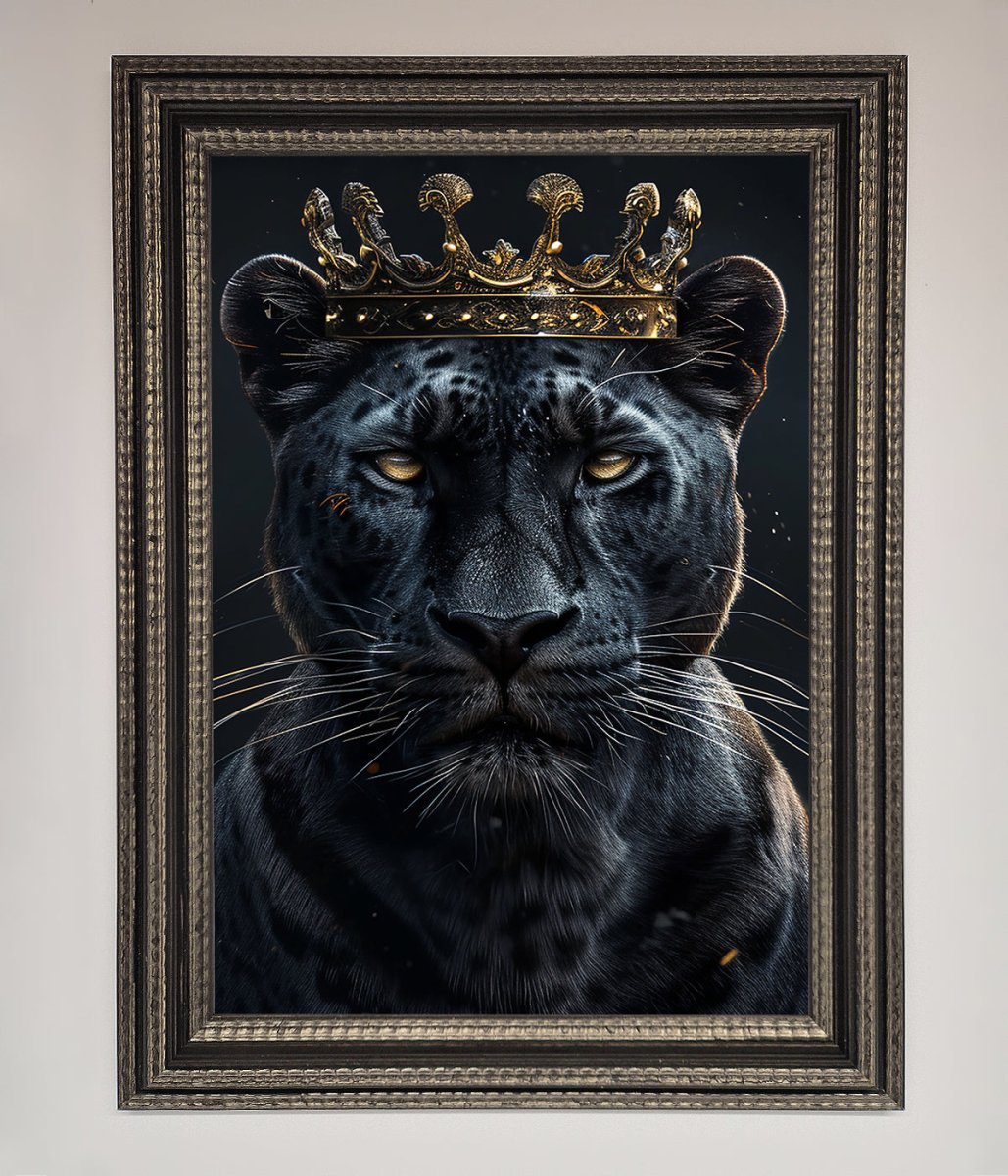 King Panther Framed Wall Art-17