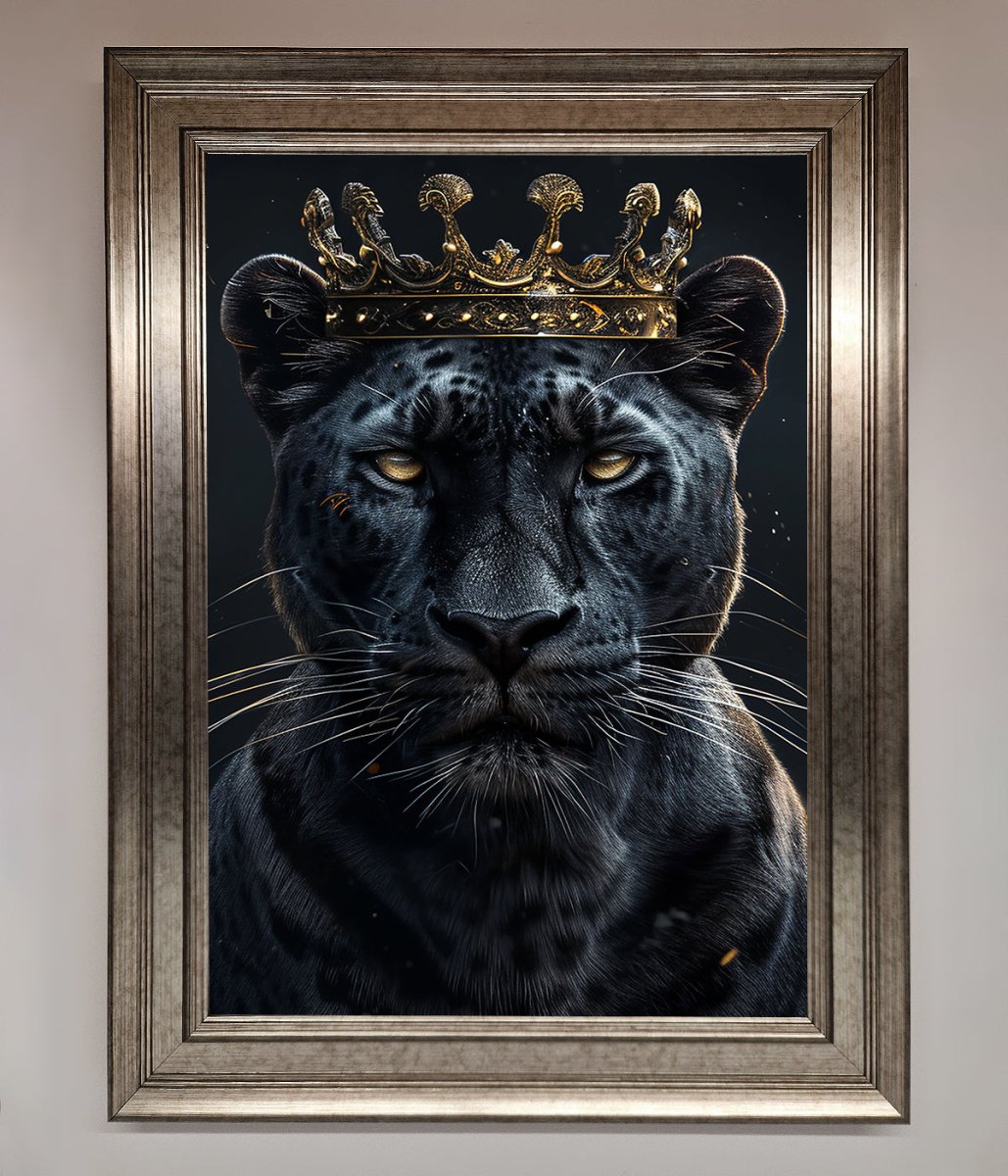 King Panther Framed Wall Art-5