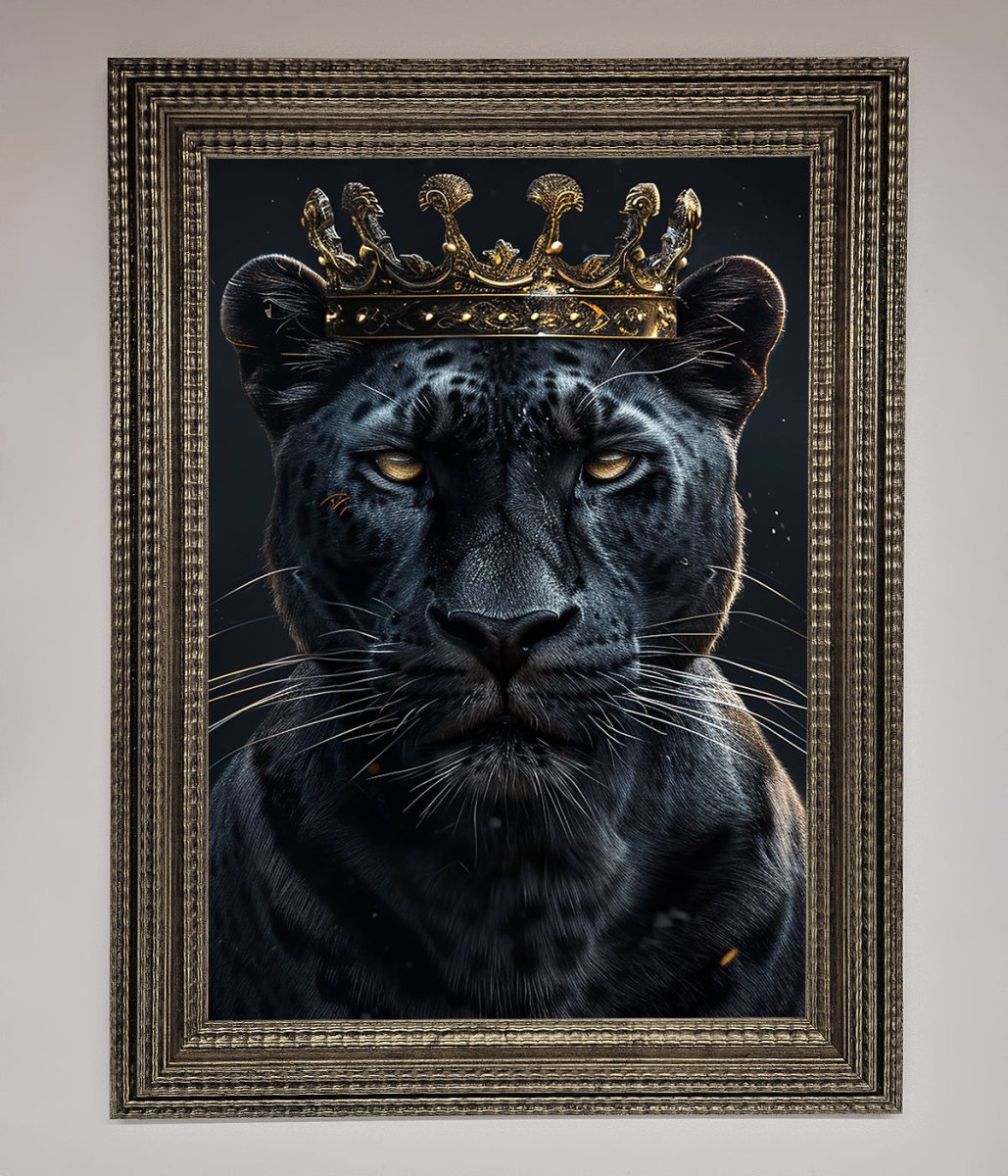 King Panther Framed Wall Art-16