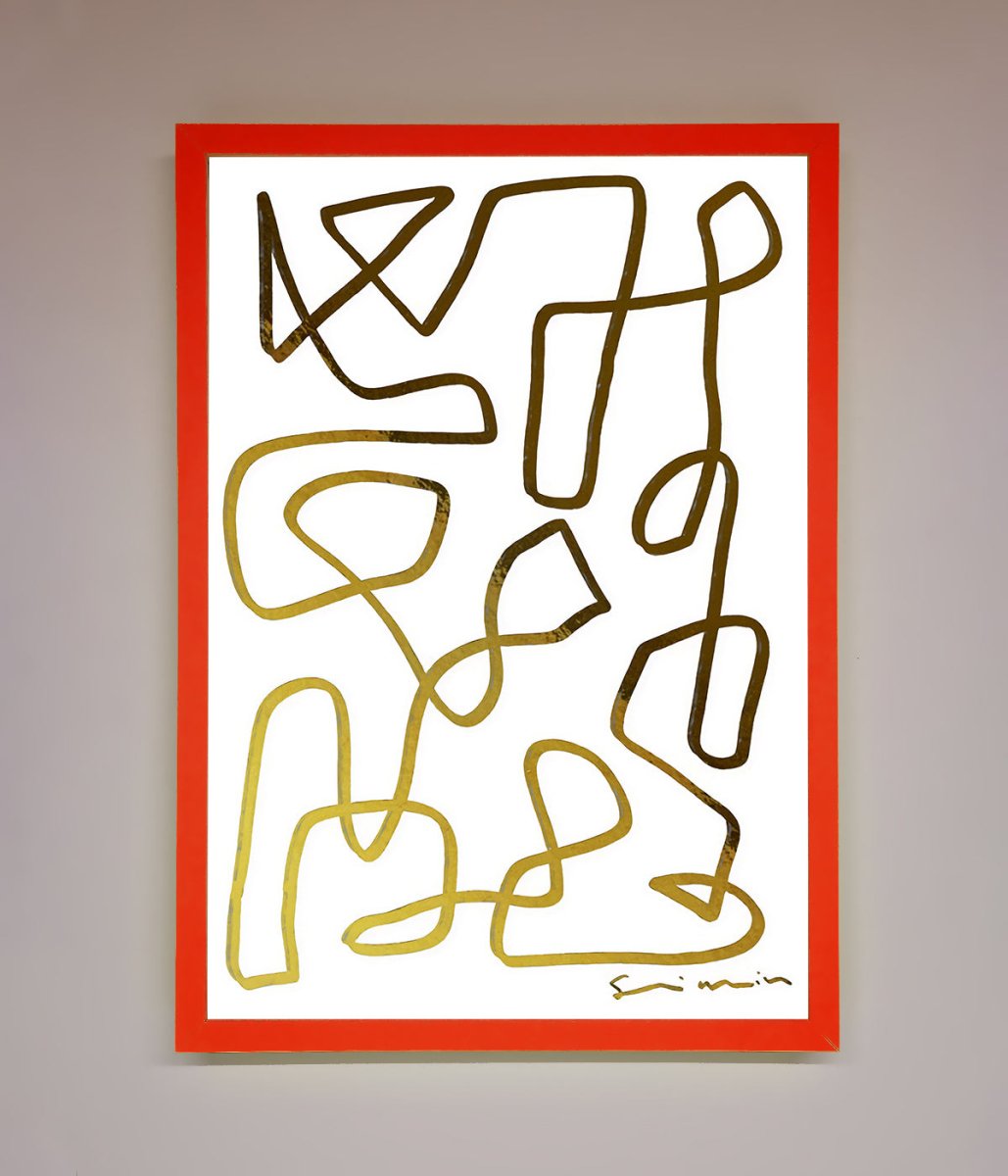 Line Squiggle Foil Print-14