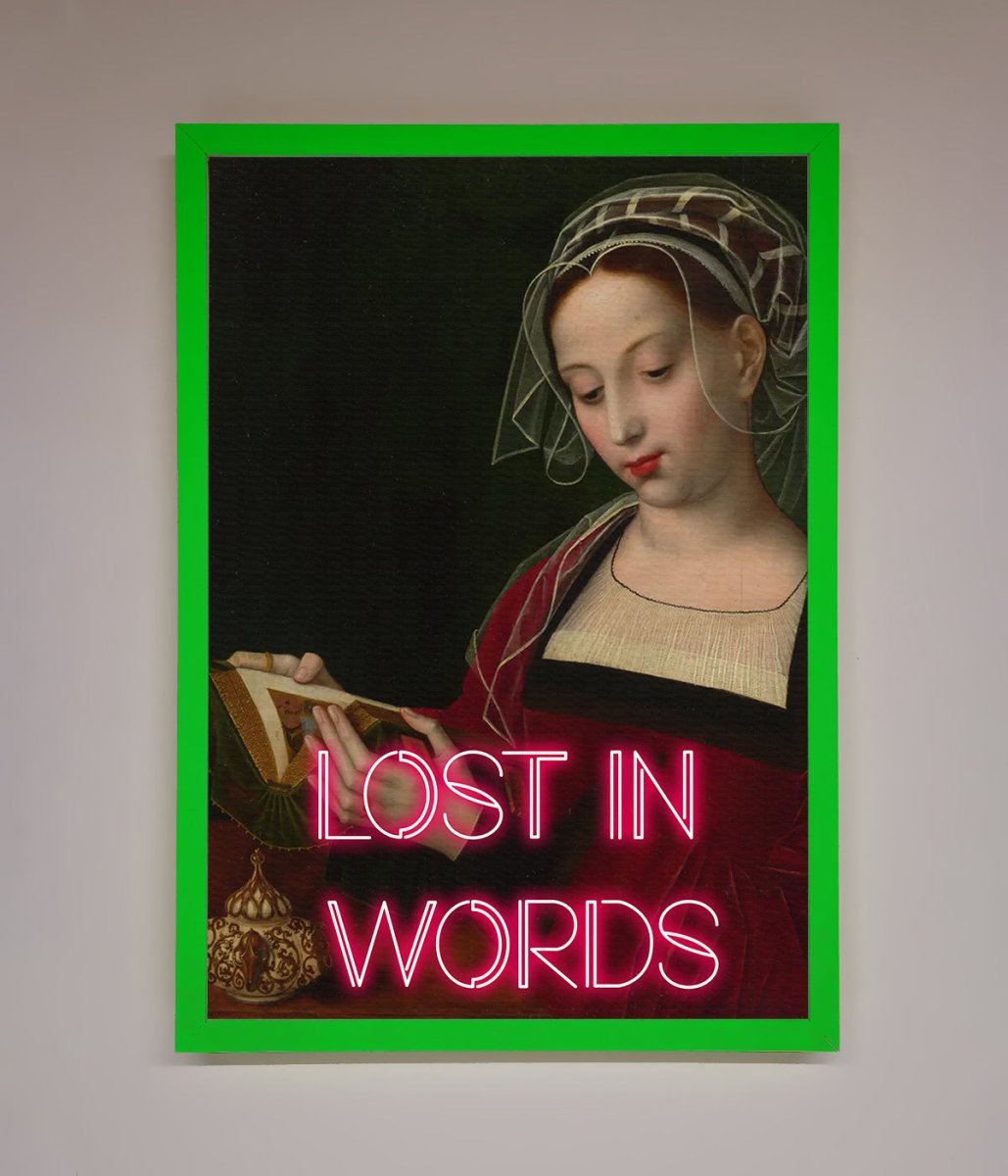 Lost In Words Medieval Framed Poster-8
