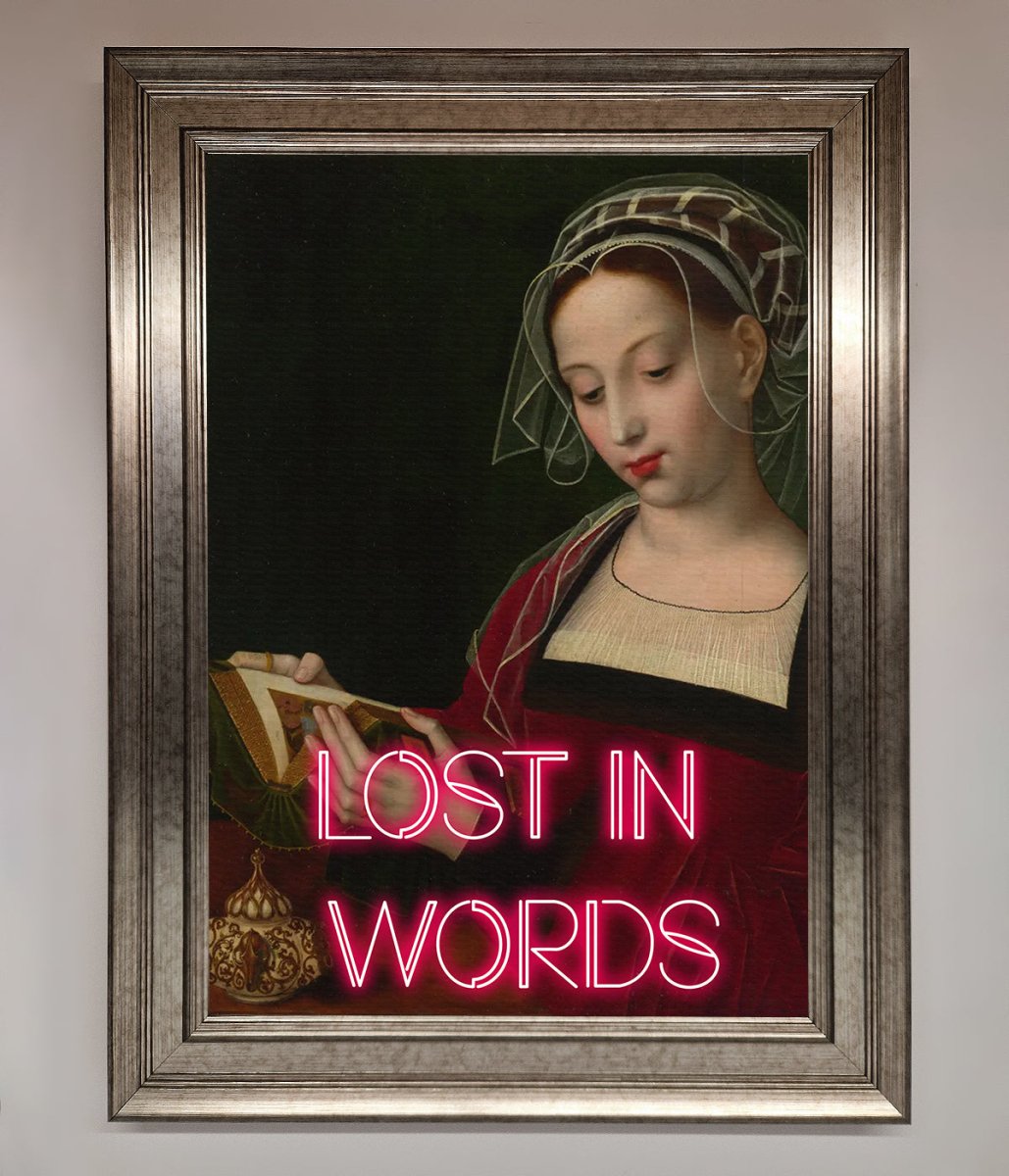 Lost In Words Medieval Framed Poster-14