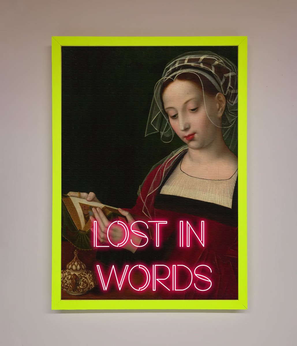Lost In Words Medieval Framed Poster-7