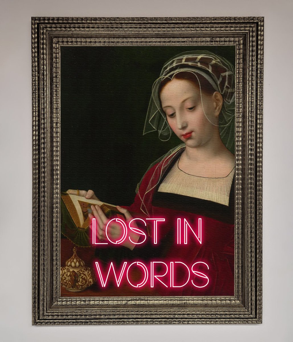 Lost In Words Medieval Framed Poster-10