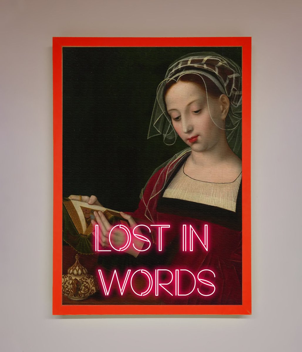 Lost In Words Medieval Framed Poster-6
