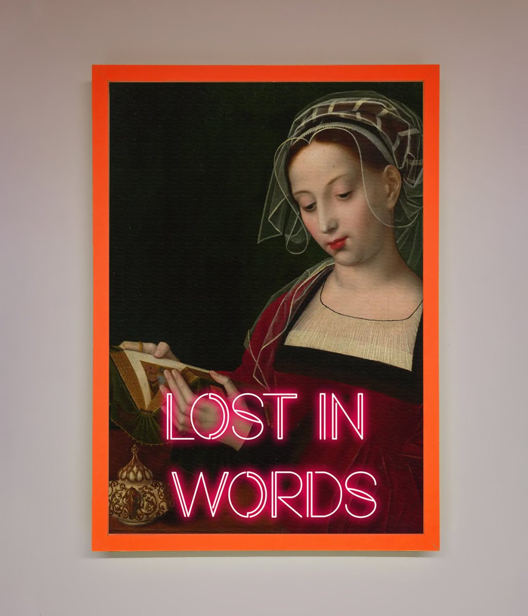 Lost In Words Medieval Framed Poster-5