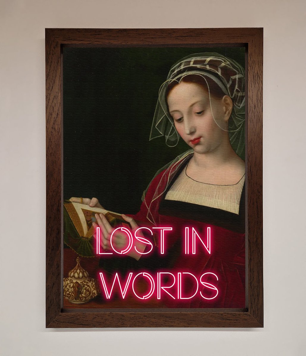 Lost In Words Medieval Framed Poster-18