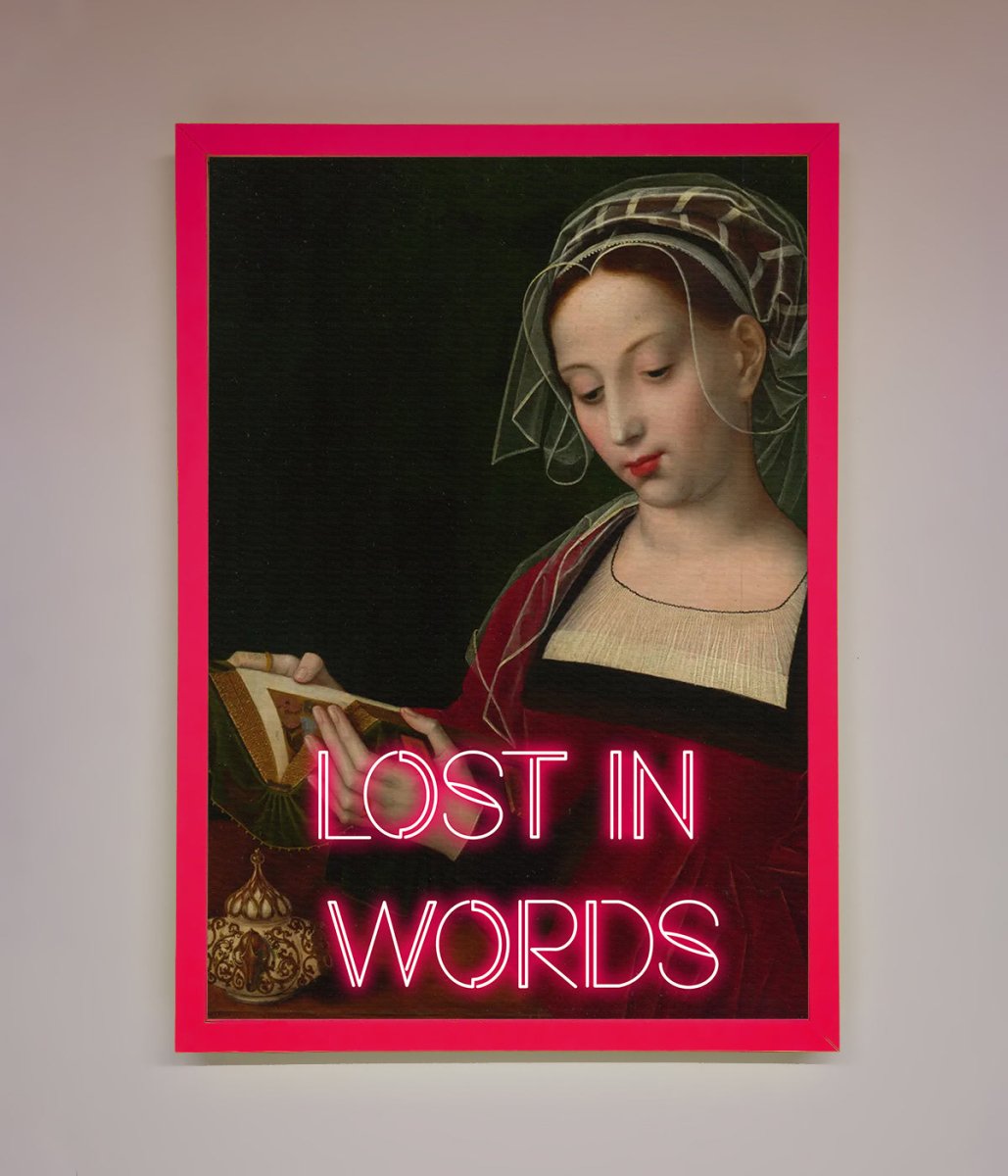 Lost In Words Medieval Framed Poster-0