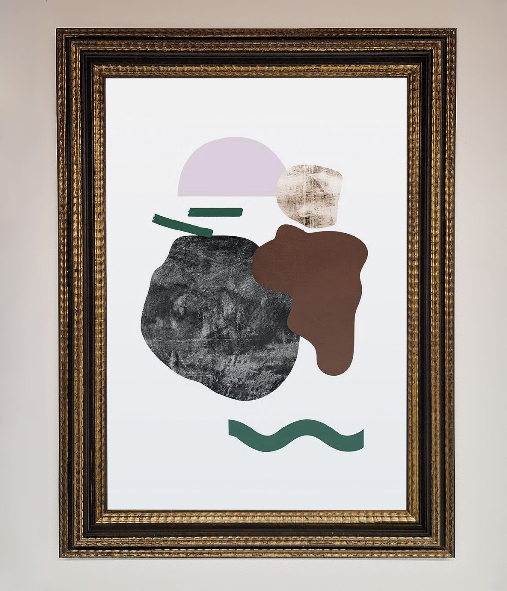 Modern Splodge Framed Print-18