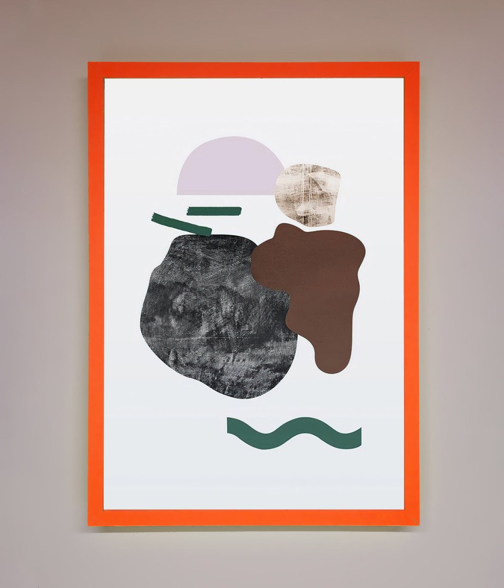 Modern Splodge Framed Print-10