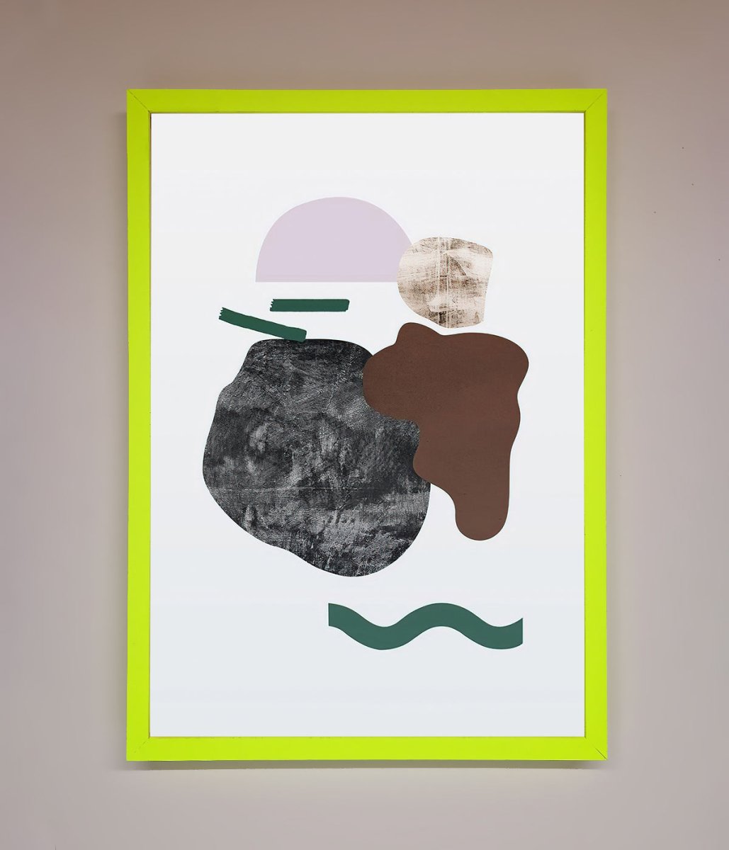 Modern Splodge Framed Print-12