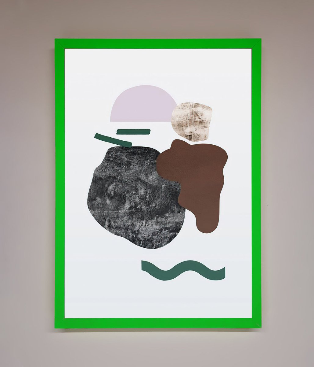 Modern Splodge Framed Print-11