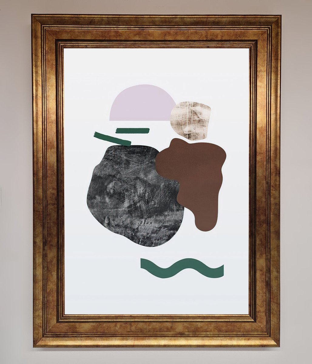 Modern Splodge Framed Print-7