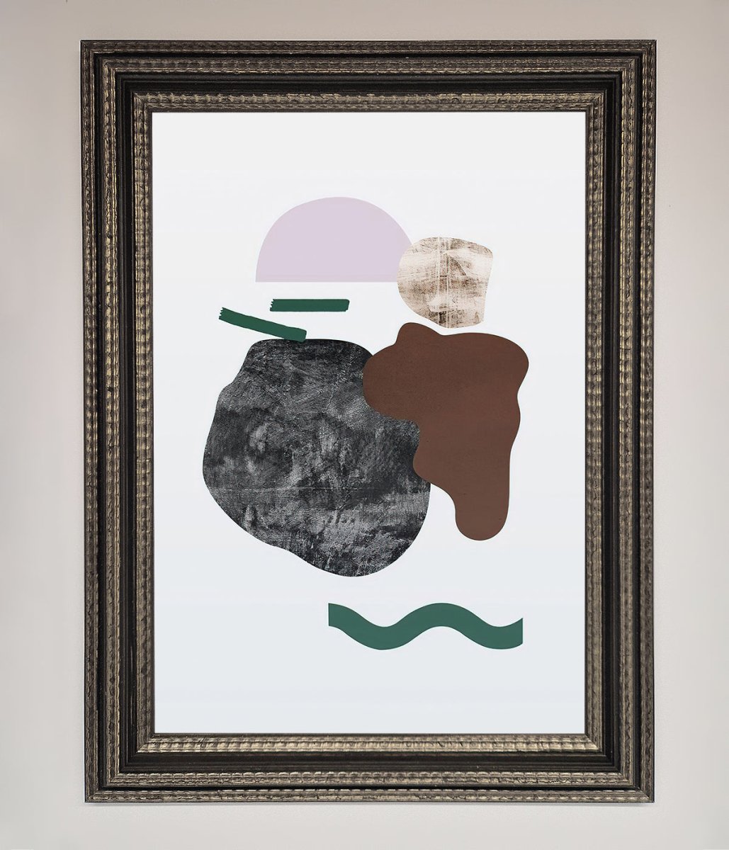 Modern Splodge Framed Print-17