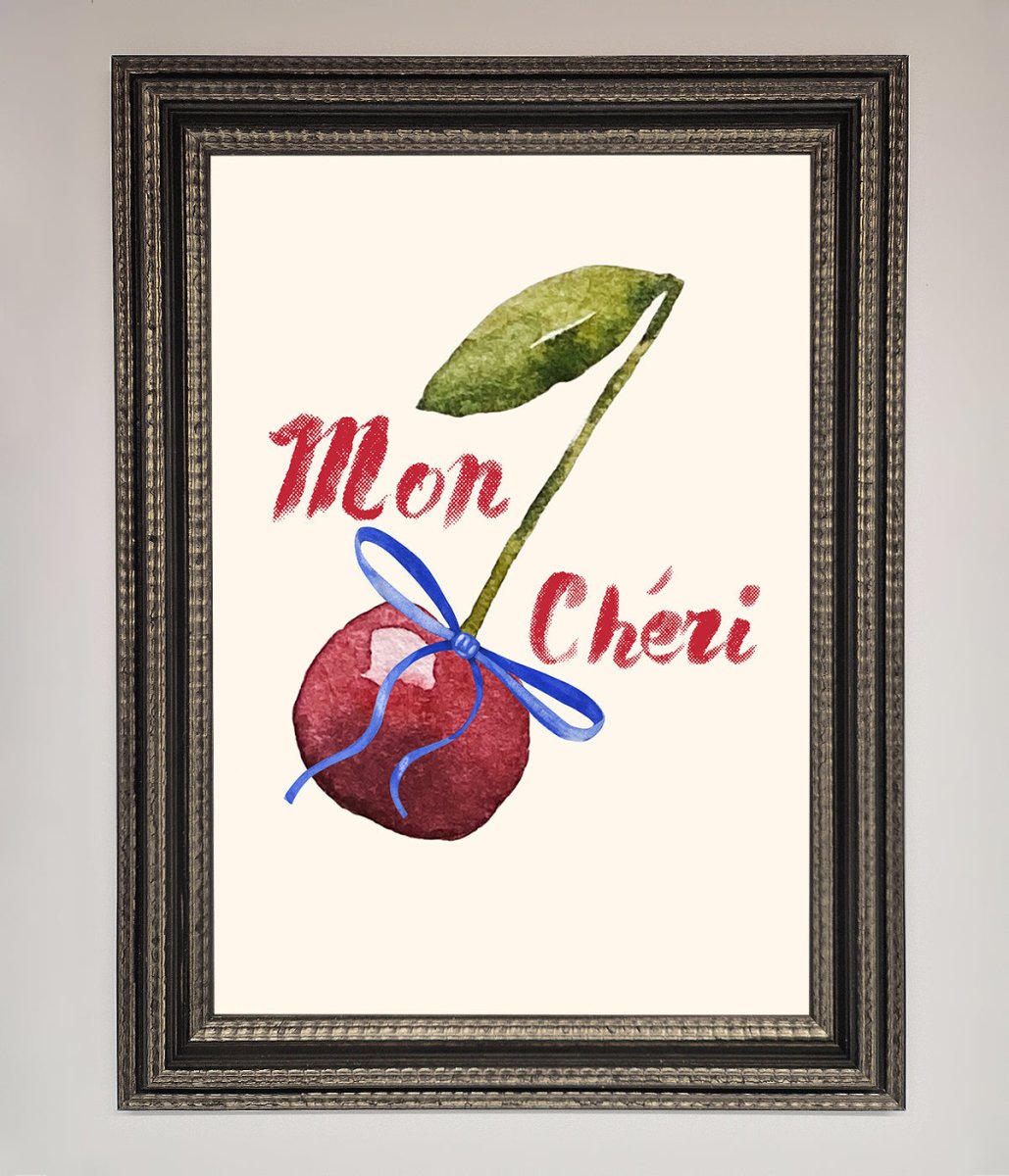 Mon Cheri Cherry Framed Wall Art-17