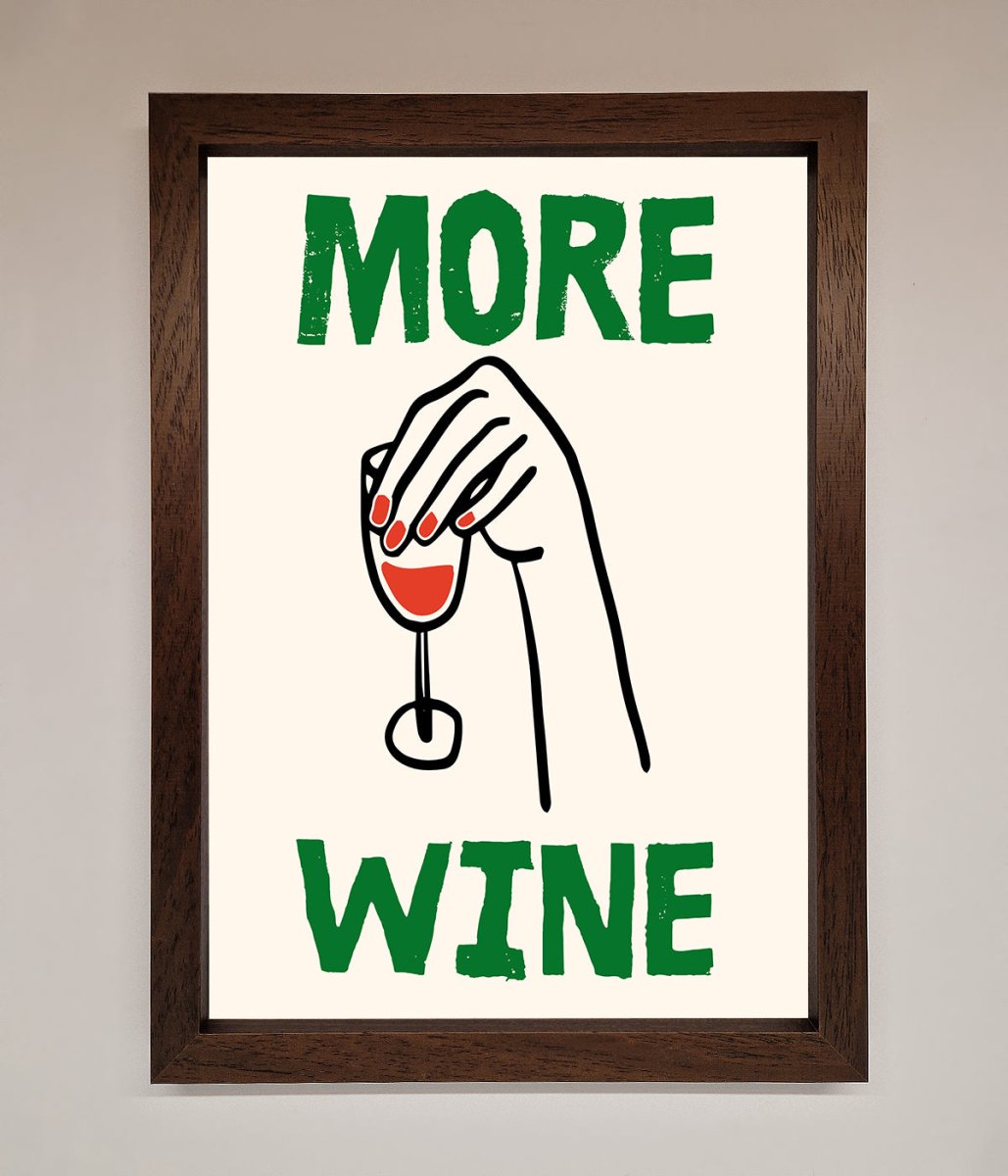 More Wine Framed Print-10