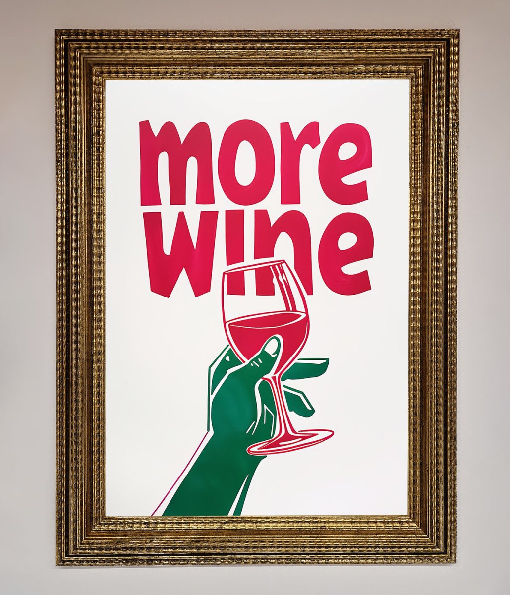 More Wine Quote Framed Print-15