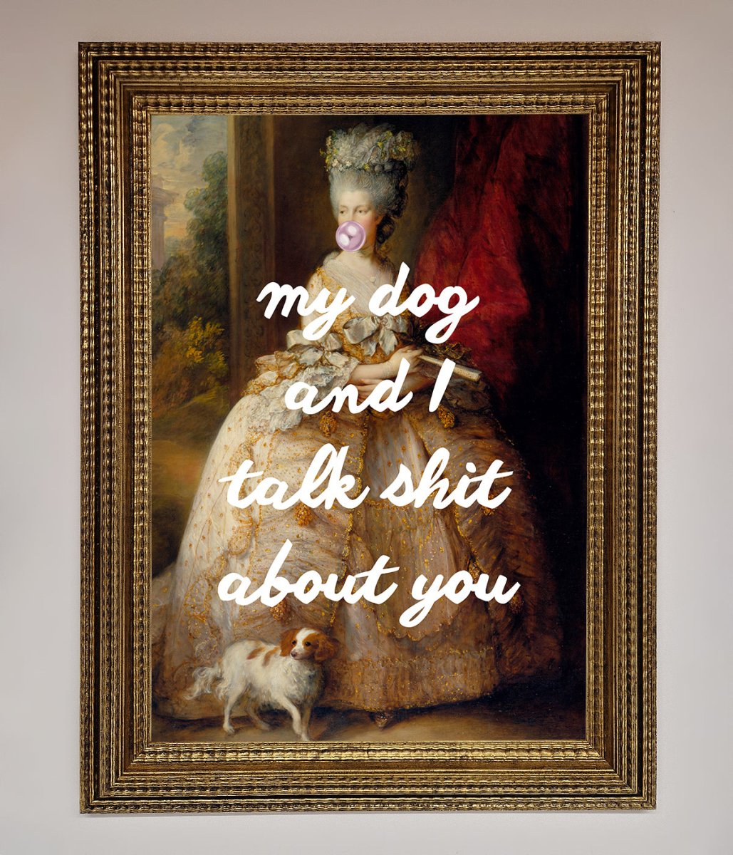 My Dog And I Framed Poster-10