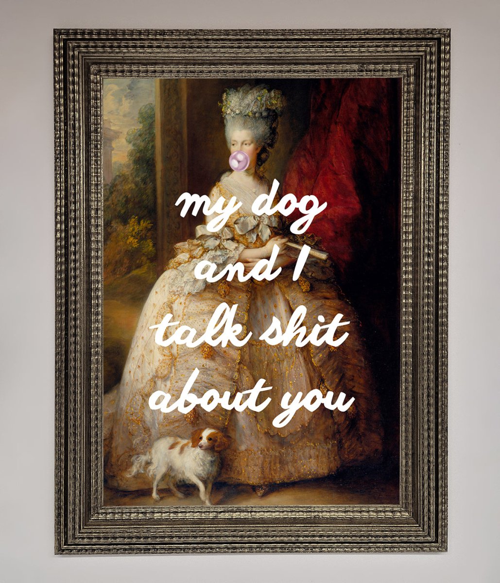 My Dog And I Framed Poster-11