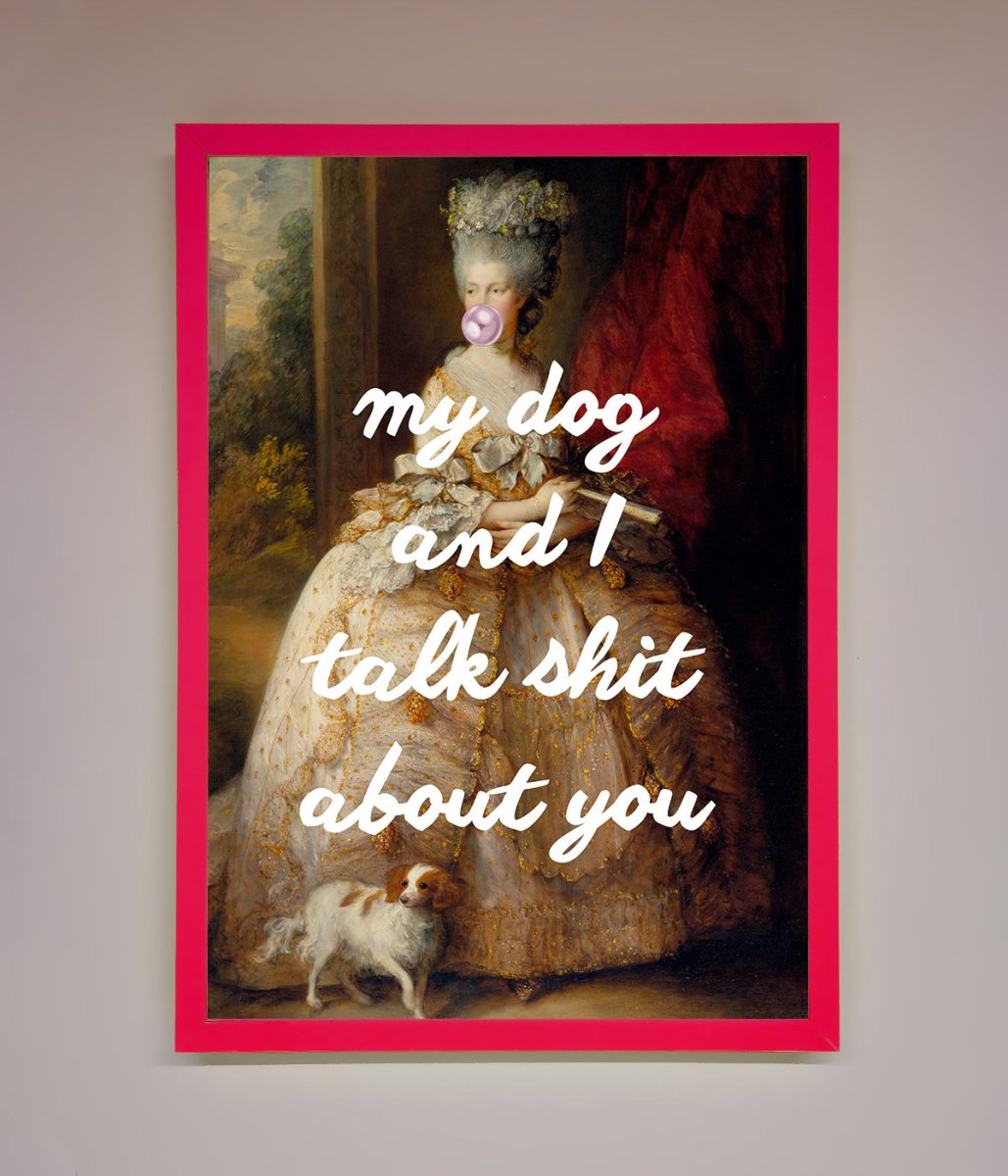 My Dog And I Framed Poster-5