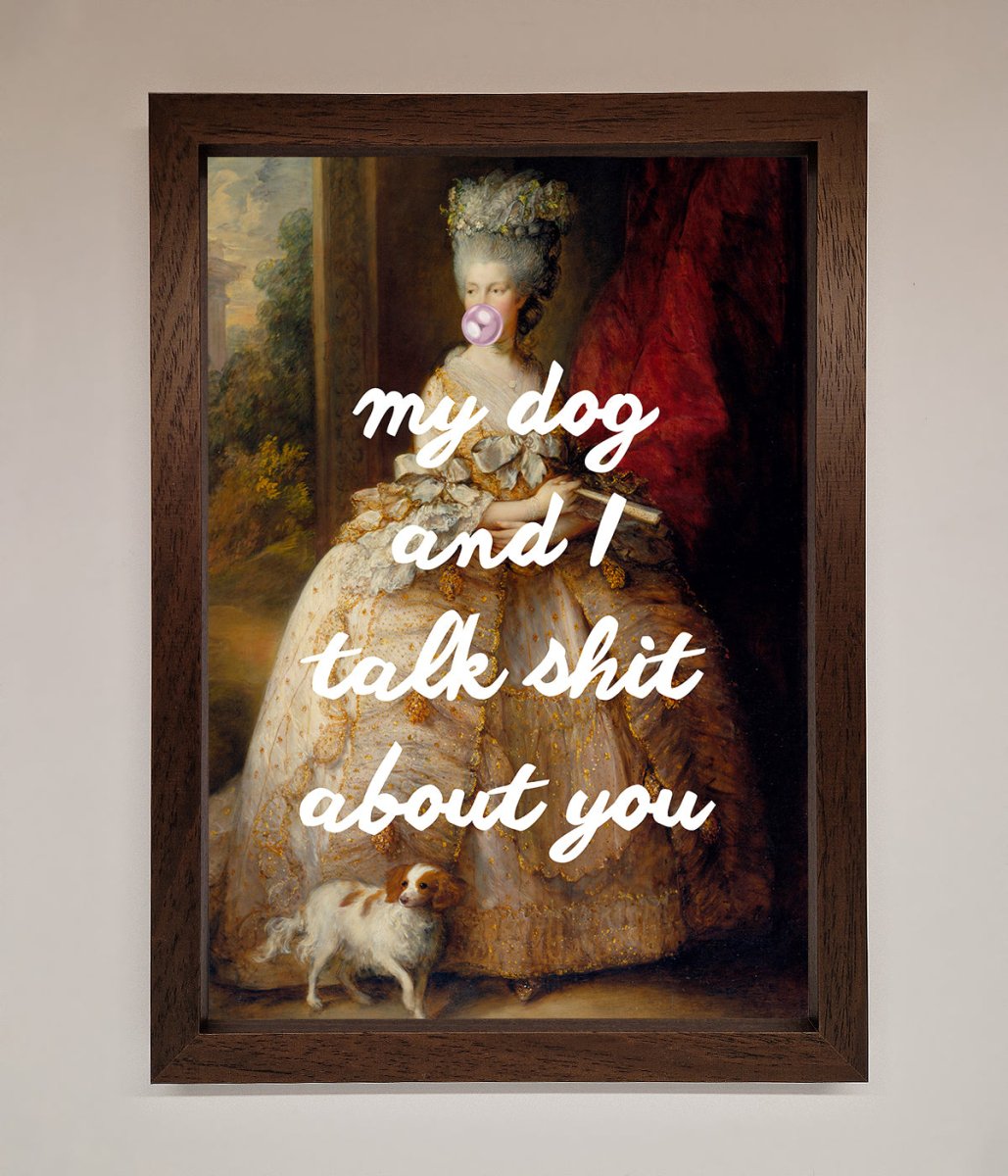 My Dog And I Framed Poster-0