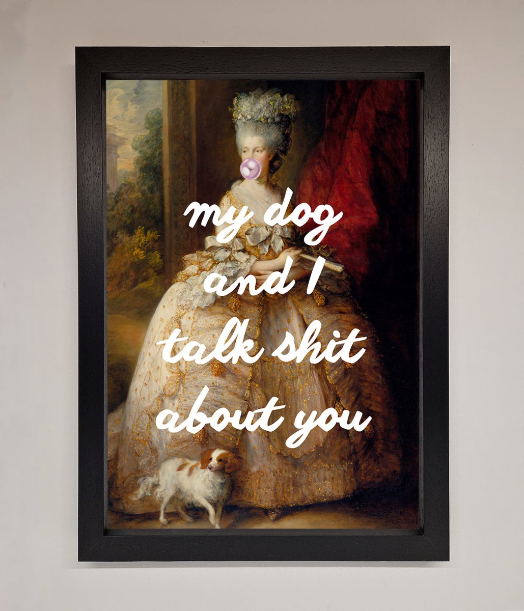 My Dog And I Framed Poster-1