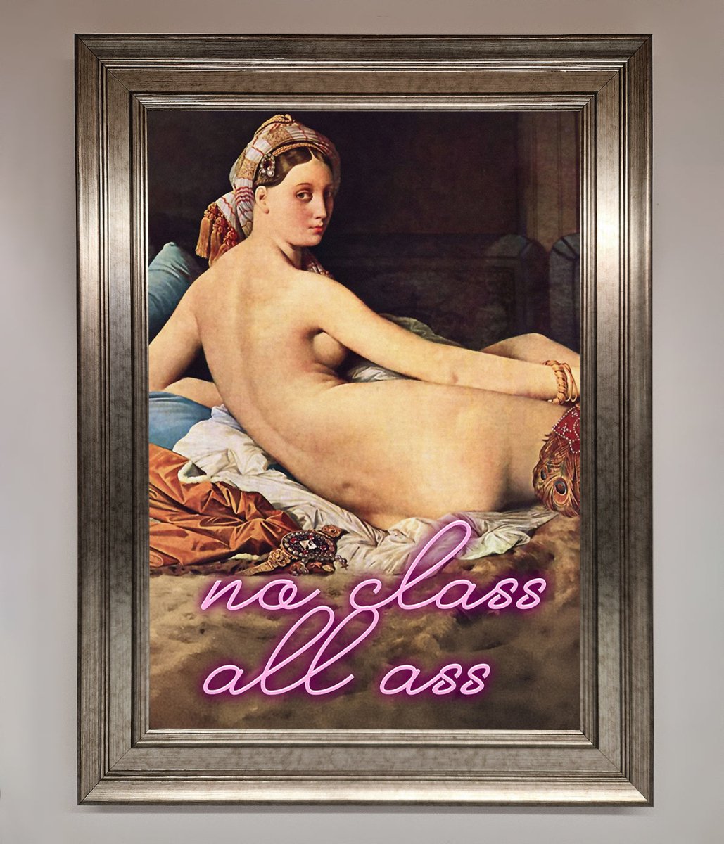 No Class All Ass Framed Print-14