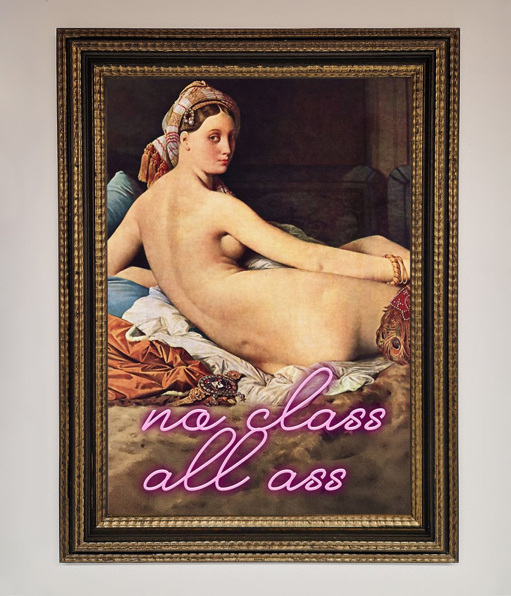 No Class All Ass Framed Print-12