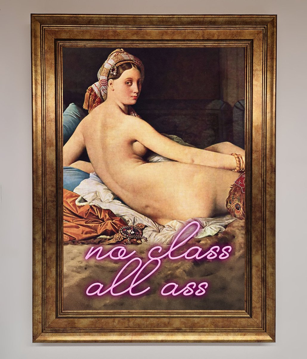 No Class All Ass Framed Print-13