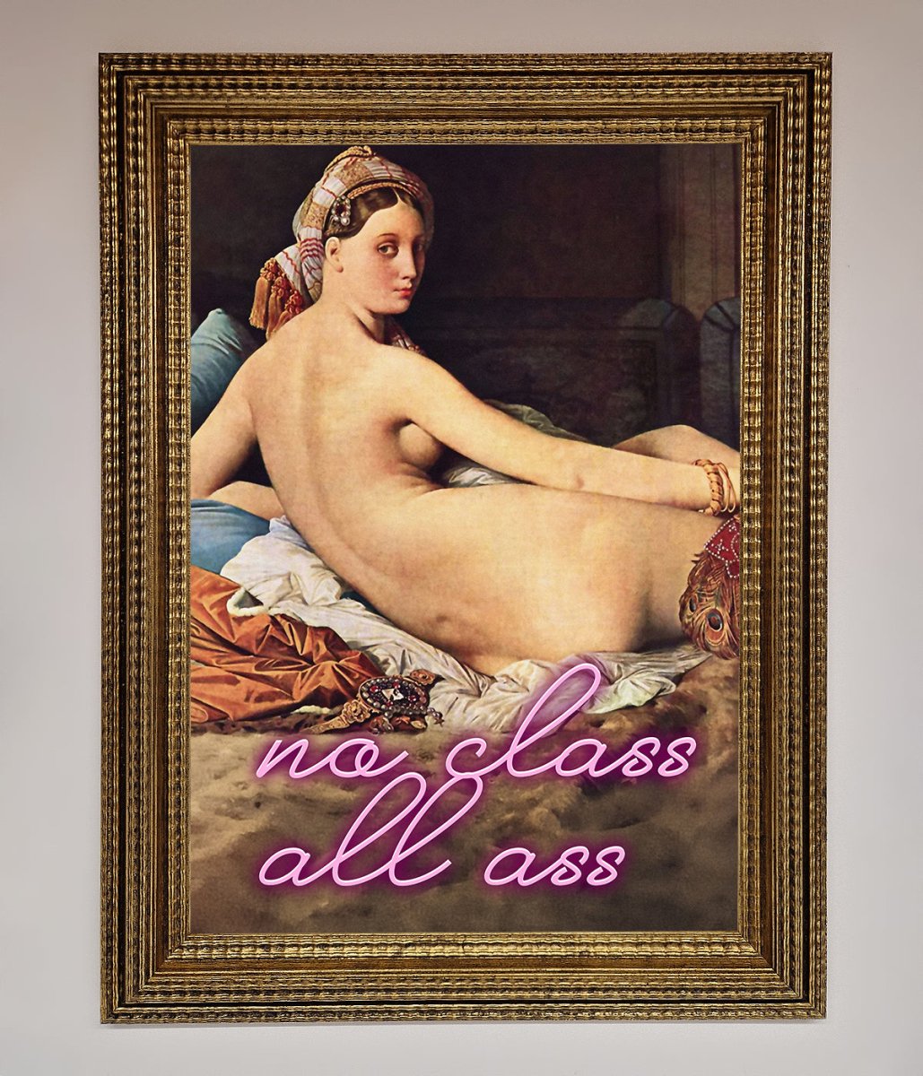 No Class All Ass Framed Print-10