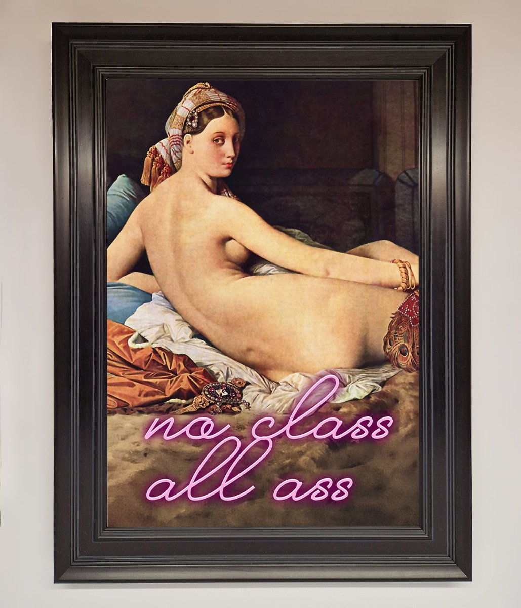 No Class All Ass Framed Print-15