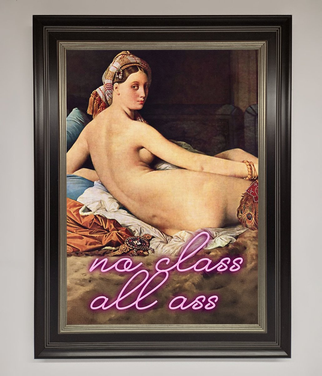 No Class All Ass Framed Print-16